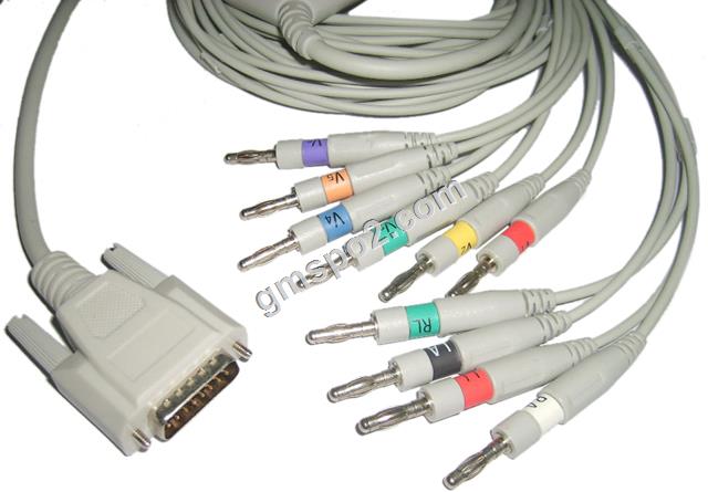 BiocareNihon Kohden Kábel EKG Banana.jpg