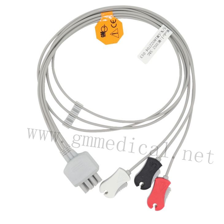 3-olova EKG Leadwire Grabber 8pin Socket AHA