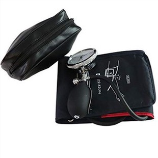 Extra dlhšia manuálna manžeta na krvný tlak pre dospelých, manžeta s jednou rúrkou s obvodom paže 22 - 42 cm, s manometrom a inflačnou žiarovkou