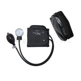Adult Manual Manžeta krvného tlaku, duálna rúrková manžeta s tlakomerom a inflačnou žiarovkou, s vreckom Porket.