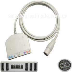 Použitie Lohmeier 98.060.120/A parametroch kufra káblom (IBP * 2, teploty * 2, 5-zvodové EKG, Spo2)